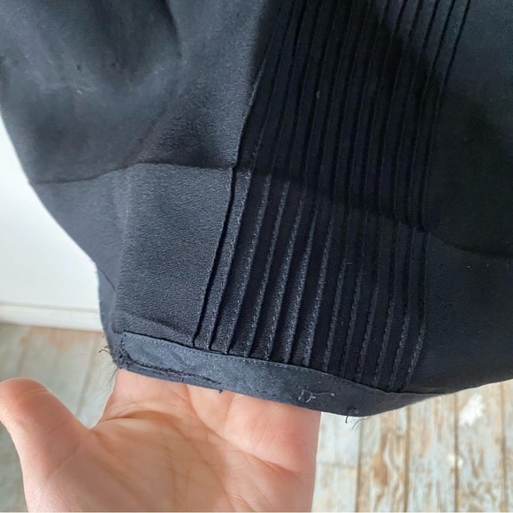 Vintage Little Black Dress White Polkadot Bow 60s Bobbie Brooks Womens Small - Picture 10 of 11